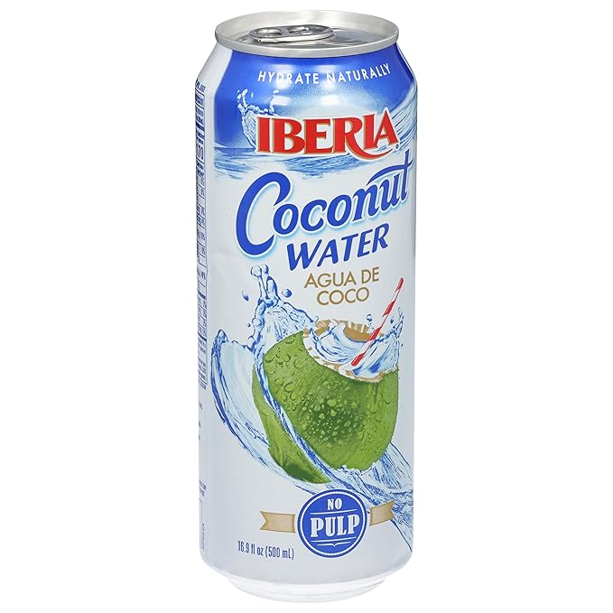 Iberia Coconut Water, No Pulp, 16.91 Fl Oz (Pack of 24)