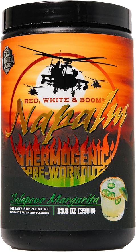 'Merica Labz Red, White and Boom Napalm Thermogenic Pre-Workout (Jalapeno Margarita)