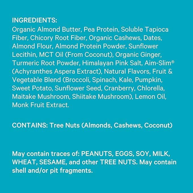 Essential Nutrition Bars by LyfeFuel | Vegan Protein Bar & Low Carb Meal Replacement for Intermittent Fasting and Hunger Control | 12g Plant-Based Protein, High Fiber, MCT Oil and 21 Organic Vitamins | No Sugar Alcohols (Lemon Ginger Tart)
