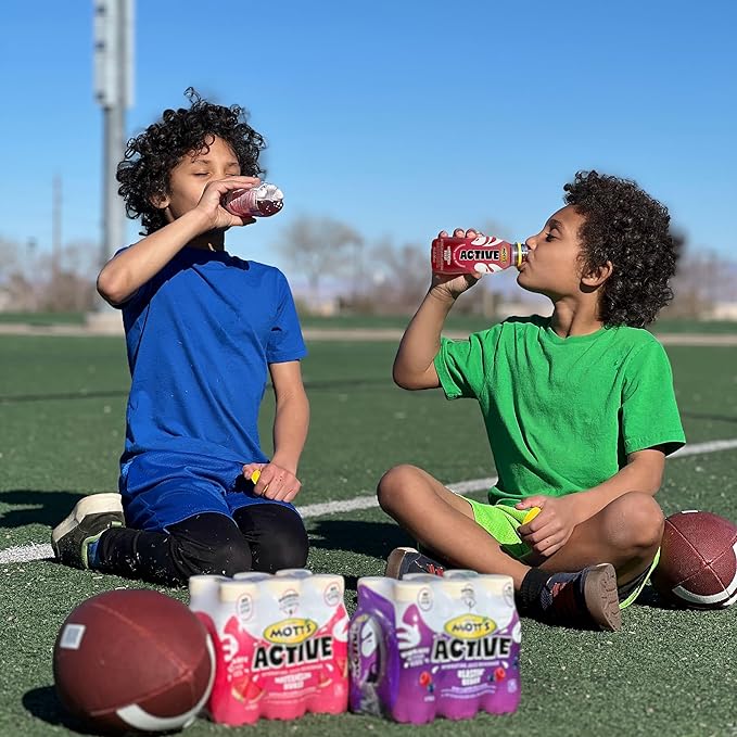 Mott's Active Blastin' Berry Hydrating Juice Beverage, 8 Fl Oz Bottles, 24 Count (4 Packs Of 6), Made With Naturally Sourced Electrolytes & Coconut Water, Gluten & Caffeine-free, Kosher