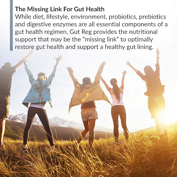 BioTrust Gut Reg Supports a Healthy Gut Lining, Helps Restore Gut Health and Helps Relieve Occasional GI Discomfort with PepZin GI, L-Glutamine and Ginger Extract, Non-GMO, Gluten-Free (60 Capsules)