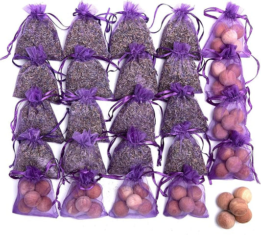 Gift-Box Packaged Dried Lavender Flower Buds Small Glass Bottle