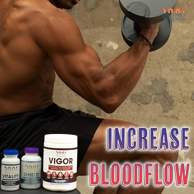 Vigor - Stimulant-Free Nitric Oxide Pre-Workout Powder | L-Citrulline (5000mg), Malic Acid (2000mg), GlycerPump (1500mg)| Fruit Punch| 30 Servings, 13.86g Each | Made in The USA